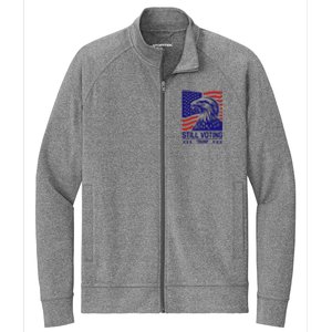 Still Voting Trump 2024 Patriotic Stretch Full-Zip Cadet Jacket