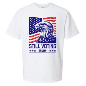 Still Voting Trump 2024 Patriotic Sueded Cloud Jersey T-Shirt