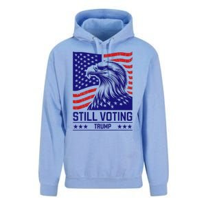 Still Voting Trump 2024 Patriotic Unisex Surf Hoodie