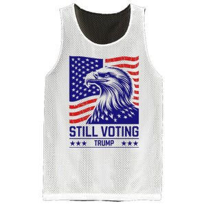 Still Voting Trump 2024 Patriotic Mesh Reversible Basketball Jersey Tank