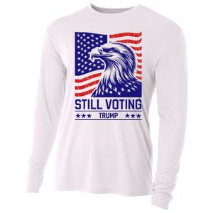 Still Voting Trump 2024 Patriotic Cooling Performance Long Sleeve Crew