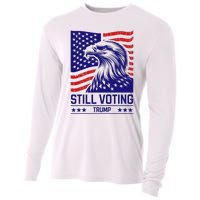 Still Voting Trump 2024 Patriotic Cooling Performance Long Sleeve Crew