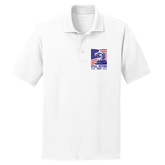 Still Voting Trump 2024 Patriotic PosiCharge RacerMesh Polo