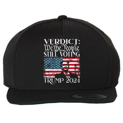 Still Voting Trump 2024 Verdict We The People Trump Felon Wool Snapback Cap