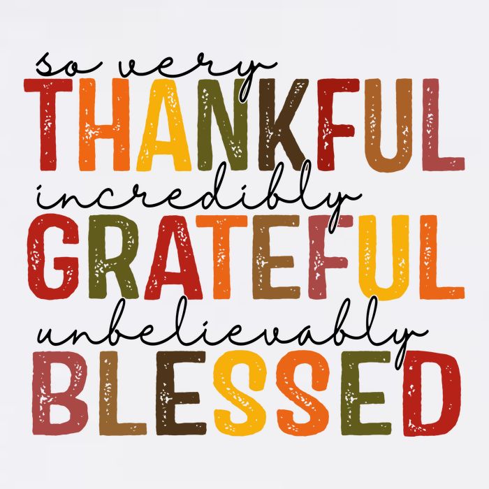 So Very Thankful Incredibly Grateful Unbelievably Blessed Thanksgiving Quote Hoodie