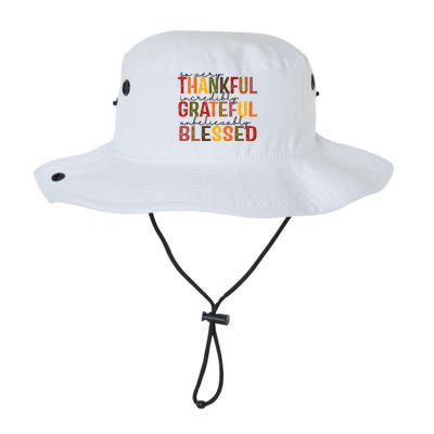 So Very Thankful Incredibly Grateful Unbelievably Blessed Thanksgiving Quote Bucket Hat
