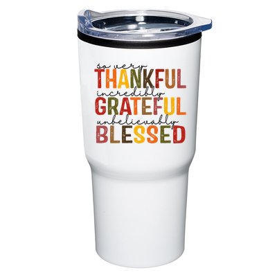 So Very Thankful Incredibly Grateful Unbelievably Blessed Thanksgiving Quote Tumbler