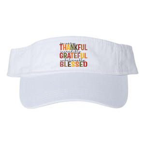 So Very Thankful Incredibly Grateful Unbelievably Blessed Thanksgiving Quote Valucap Bio-Washed Visor