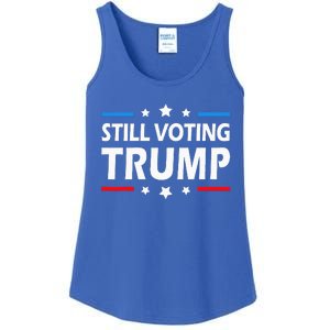 Still Voting Trump 2024 Patriotic American Flag Ladies Essential Tank