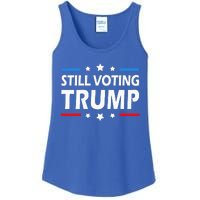 Still Voting Trump 2024 Patriotic American Flag Ladies Essential Tank