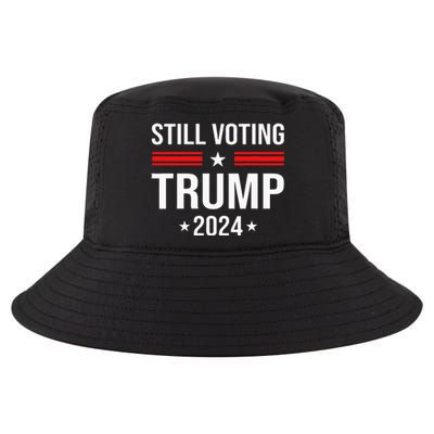 Still Voting Trump 2024 Patriotic American Flag Cool Comfort Performance Bucket Hat