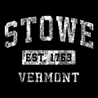 Stowe Vermont Vt Vintage Established Sports T-Shirt