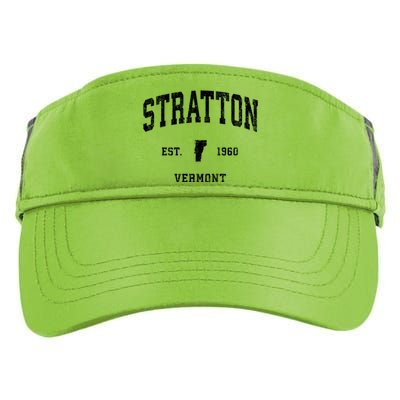 Stratton Vermont Vt Vintage Athletic Sports Adult Drive Performance Visor