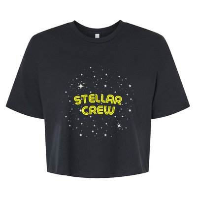 Stellar VBS Volunteers Vacation Bible School Stellar Crew Bella+Canvas Jersey Crop Tee