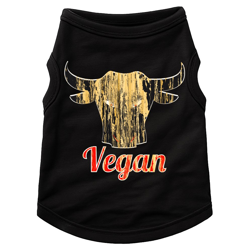 Strong Vegan Vegetarian Grass Eating Bull Gift Doggie Tank
