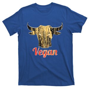 Strong Vegan Vegetarian Grass Eating Bull Gift T-Shirt