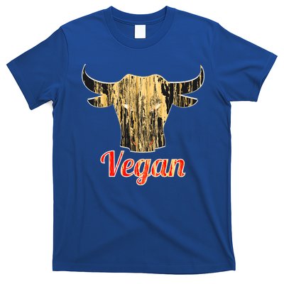 Strong Vegan Vegetarian Grass Eating Bull Gift T-Shirt