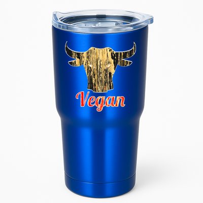 Strong Vegan Vegetarian Grass Eating Bull Gift Tumbler