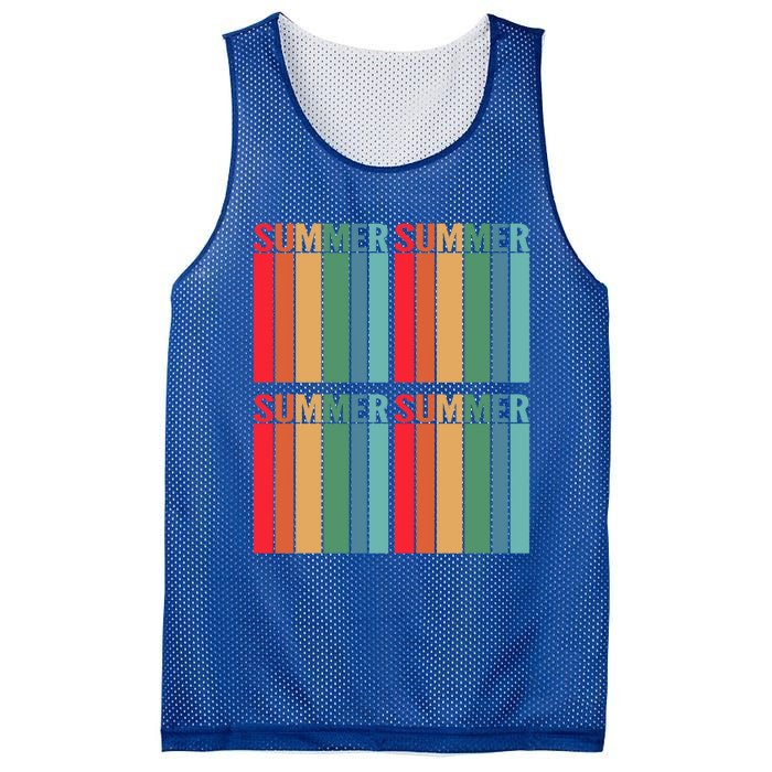 Summer Vacation Vacay Vibes Beach Sunset Gift Mesh Reversible Basketball Jersey Tank