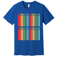 Summer Vacation Vacay Vibes Beach Sunset Gift Premium T-Shirt