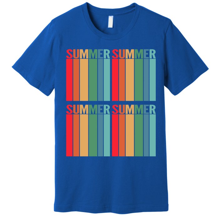 Summer Vacation Vacay Vibes Beach Sunset Gift Premium T-Shirt