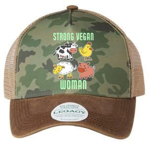 Strong Vegan Veganism Animal Lover Gift Legacy Tie Dye Trucker Hat