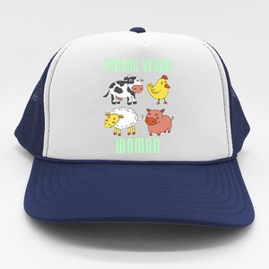 Strong Vegan Veganism Animal Lover Gift Trucker Hat