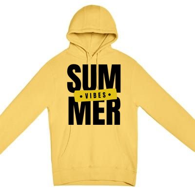 Summer Vibes Vacation Premium Pullover Hoodie