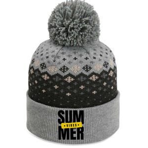 Summer Vibes Vacation The Baniff Cuffed Pom Beanie