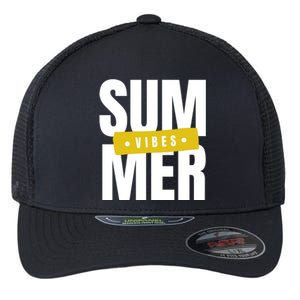 Summer Vibes Vacation Flexfit Unipanel Trucker Cap