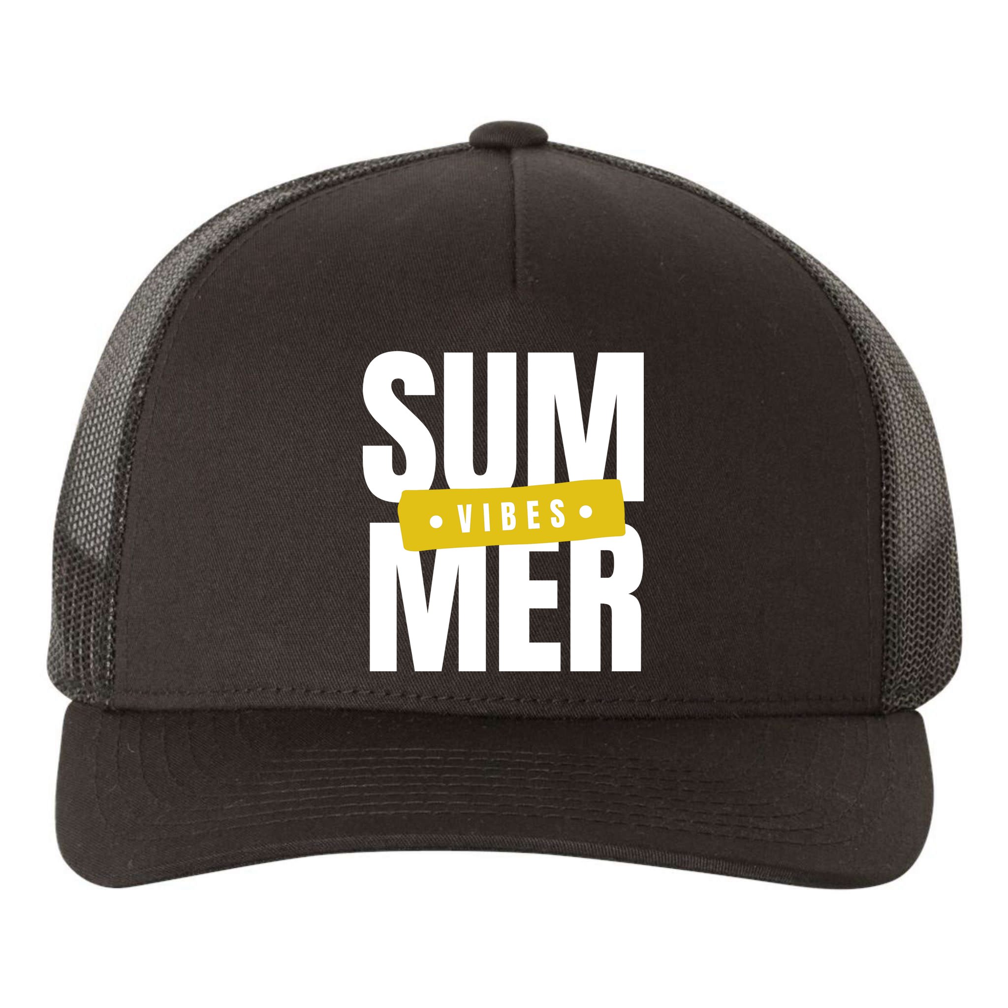 Summer Vibes Vacation Yupoong Adult 5-Panel Trucker Hat