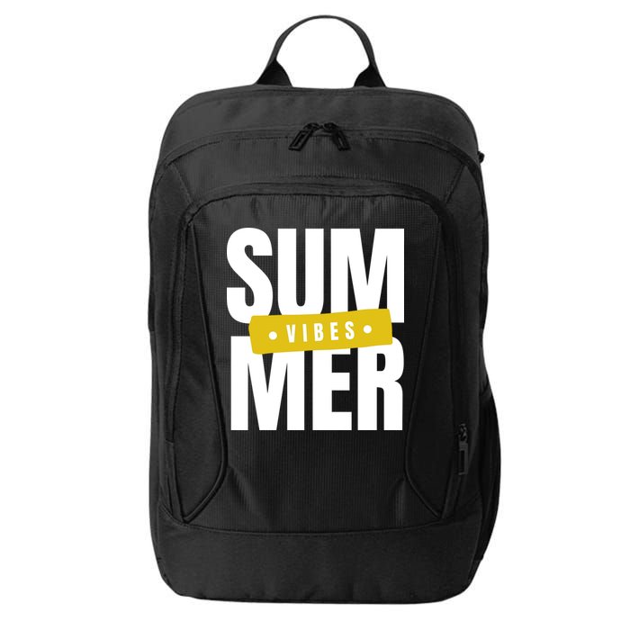 Summer Vibes Vacation City Backpack