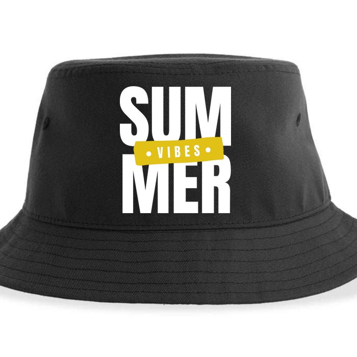 Summer Vibes Vacation Sustainable Bucket Hat
