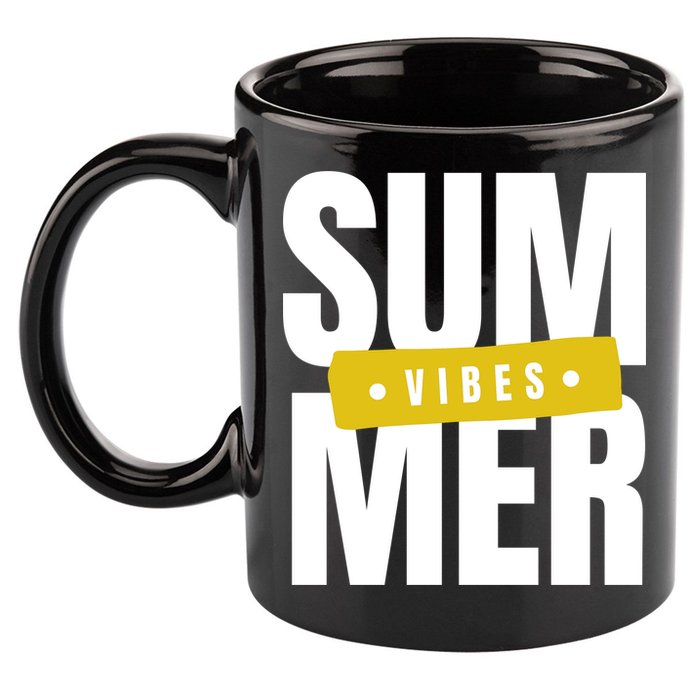 Summer Vibes Vacation 11oz C Handle Ceramic Mug