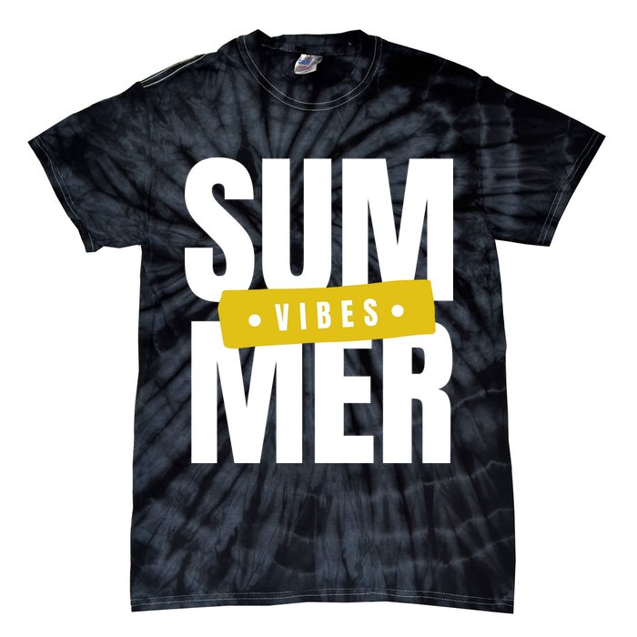 Summer Vibes Vacation Tie-Dye T-Shirt