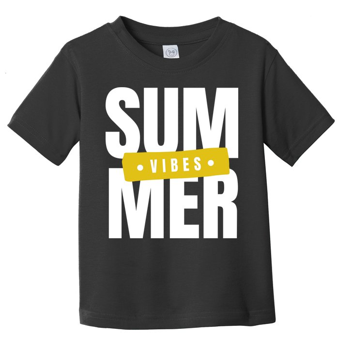 Summer Vibes Vacation Toddler T-Shirt