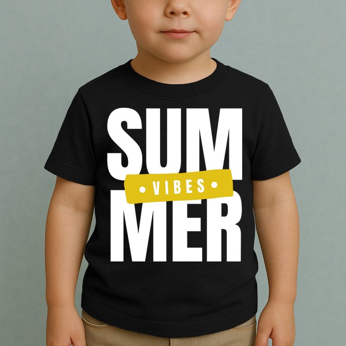 Summer Vibes Vacation Toddler T-Shirt