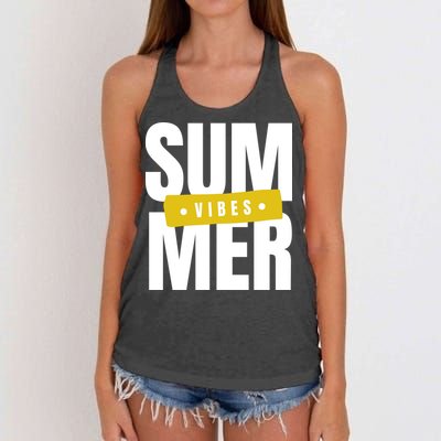 Summer Vibes Vacation Women's Knotted Racerback Tank