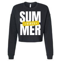 Summer Vibes Vacation Cropped Pullover Crew