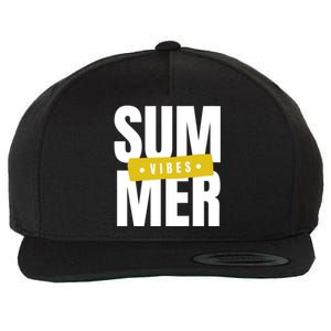 Summer Vibes Vacation Wool Snapback Cap