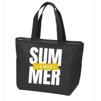 Summer Vibes Vacation Zip Tote Bag
