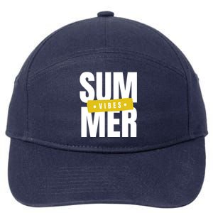 Summer Vibes Vacation 7-Panel Snapback Hat