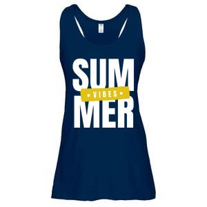 Summer Vibes Vacation Ladies Essential Flowy Tank