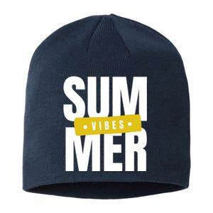 Summer Vibes Vacation Sustainable Beanie