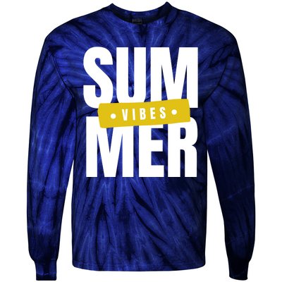 Summer Vibes Vacation Tie-Dye Long Sleeve Shirt