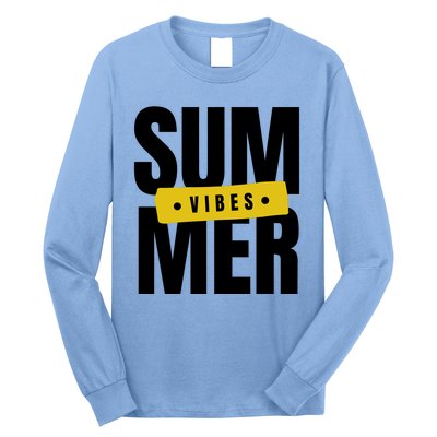 Summer Vibes Vacation Long Sleeve Shirt