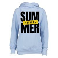 Summer Vibes Vacation Womens Funnel Neck Pullover Hood