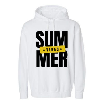 Summer Vibes Vacation Garment-Dyed Fleece Hoodie