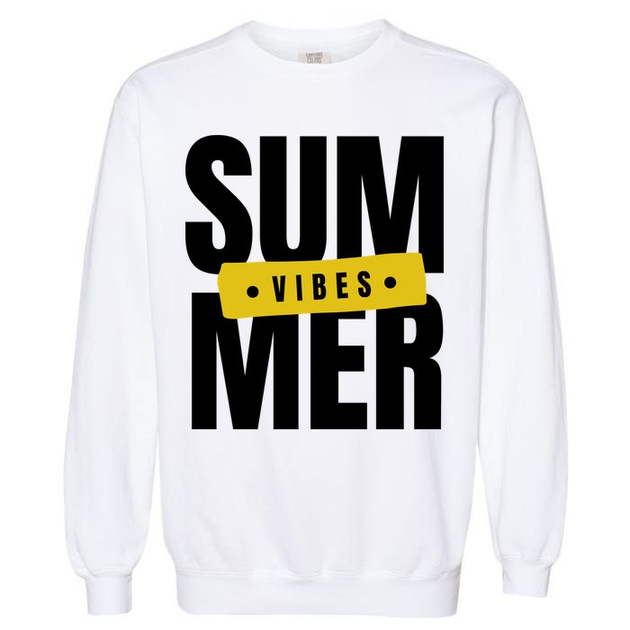 Summer Vibes Vacation Garment-Dyed Sweatshirt
