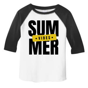 Summer Vibes Vacation Toddler Fine Jersey T-Shirt